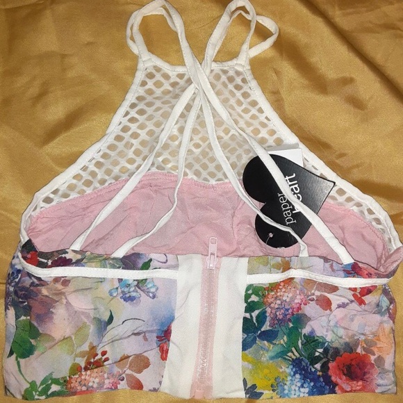 Paper Heart Blush Floral Net Shirt - Picture 2 of 2